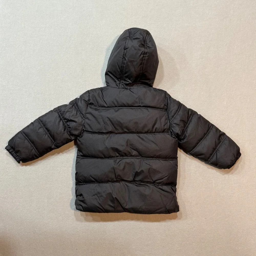 iXtreme Outfitters Puffer Hooded‎  Black Jacket Bonus Hat Boys Size 4T